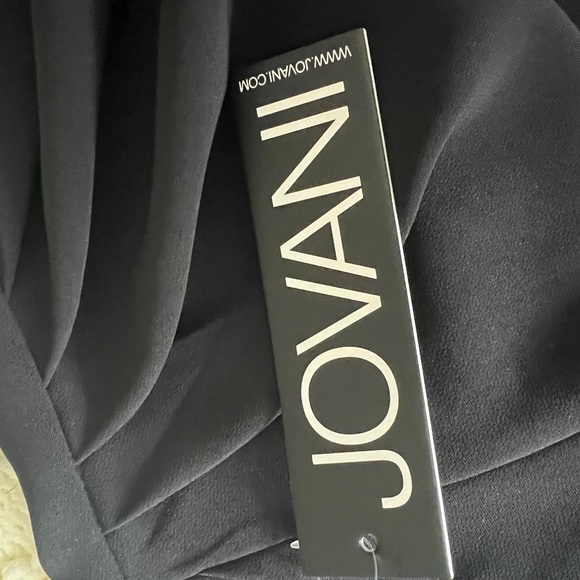 Jovani 06403 Black Ruched Dress without Wrap - Picture 9 of 14